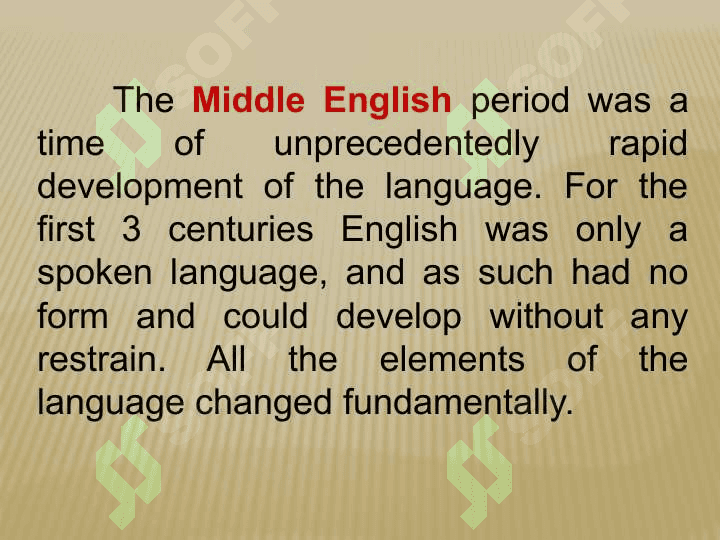 Middle English 2