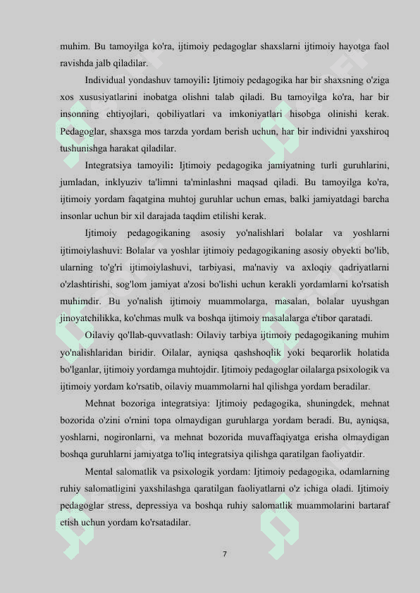 IJTIMOIY PEDAGOGNING KASBIY FAOLIYATI 7