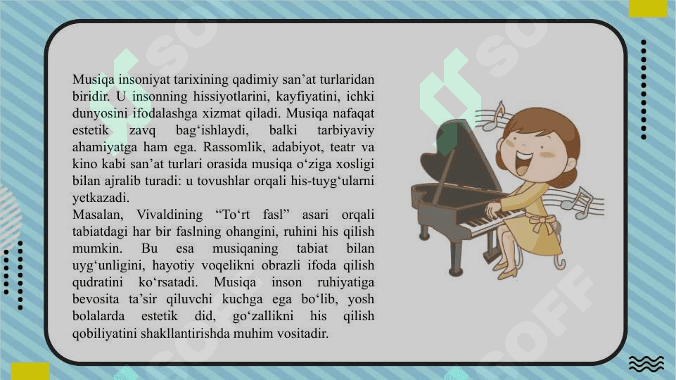 Bolalar musiqa o’qitish 6