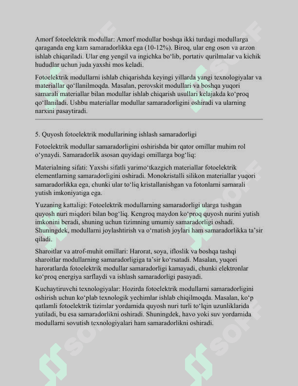 Quyosh fotoelektrik elementlari va modullari 4