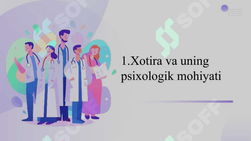 Xotira mexanizimlari Funksional mexanizimlar va xotira 6