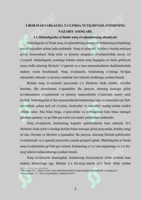 Maktabgacha ta’lim tashkilotlarida bolalar nutqini rivojlantirishni tashkil etish 5