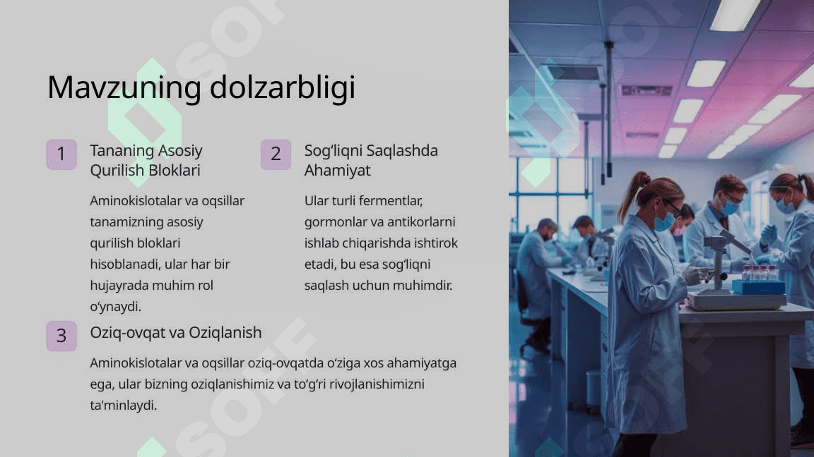 Aminokislotalar va oqsillar 2