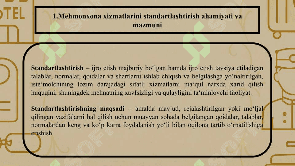 mehmonxona faoliyatini standartlashtirish 4