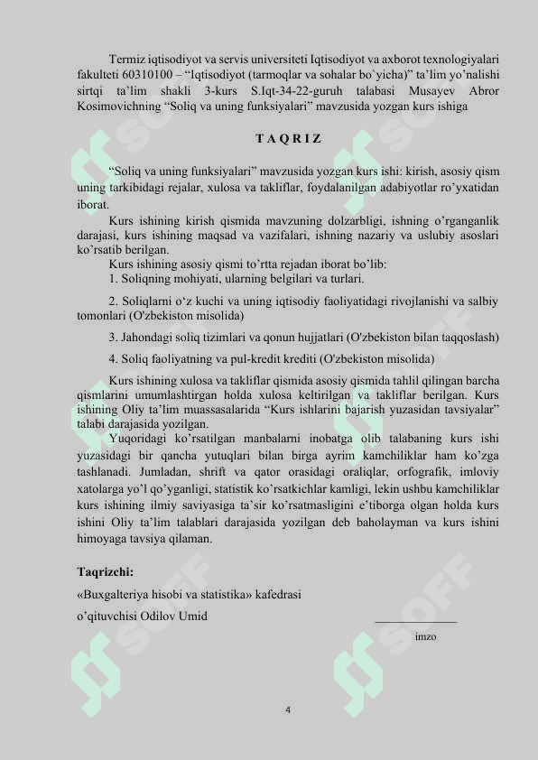 Soliq va uning funktsiyalari 5