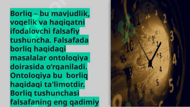 BORLIQ TO’G’RISIDAGI ILK QARASHLAR 3