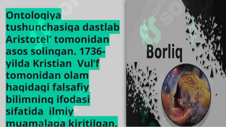BORLIQ TO’G’RISIDAGI ILK QARASHLAR 4