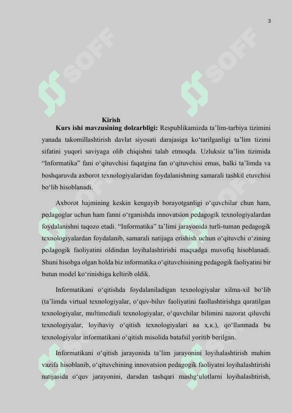 Multimediya texnologiyasi va undan o’quv jarayonida foydalanish 3