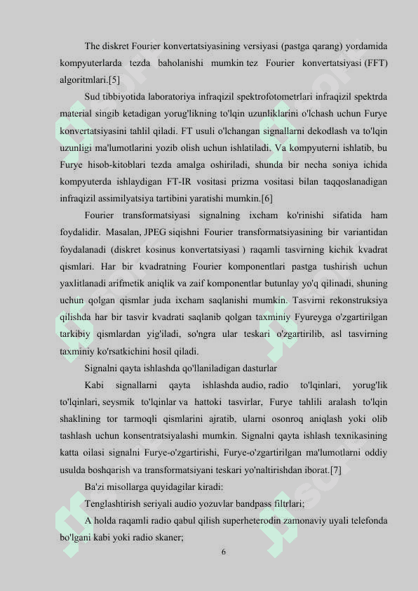 FURYE QATORINING YAQINLASHUVCHILIGI (MATEMATIK ANALIZ) 6