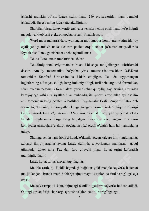 LATEXDA JADVALLAR VA RASMLARNI CHIZISH (KURS ISHI) 5