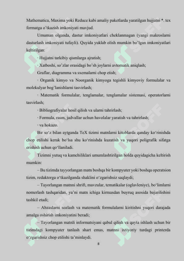 LATEXDA JADVALLAR VA RASMLARNI CHIZISH (KURS ISHI) 7