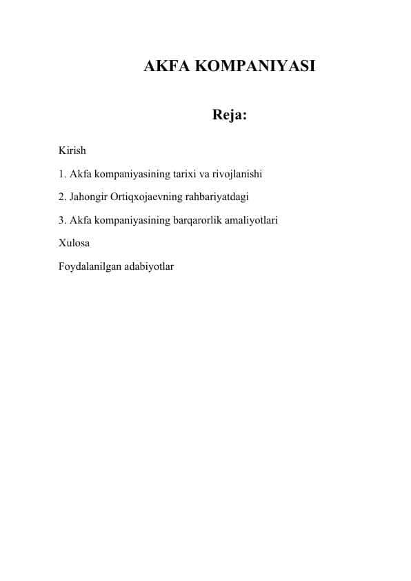Akfa kompaniyasi jahongir ortiqxojayev.docx