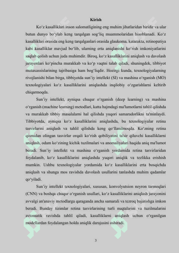 Sun’iy intellekt usullari yordamida ko‘z kasalliklarini aniqlash dasturini ishlab chiqish 3