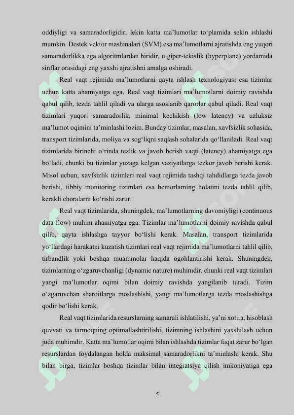 Mashinali o‘qitish usuli asosida klassifikatsiya masalalarini yechish 5