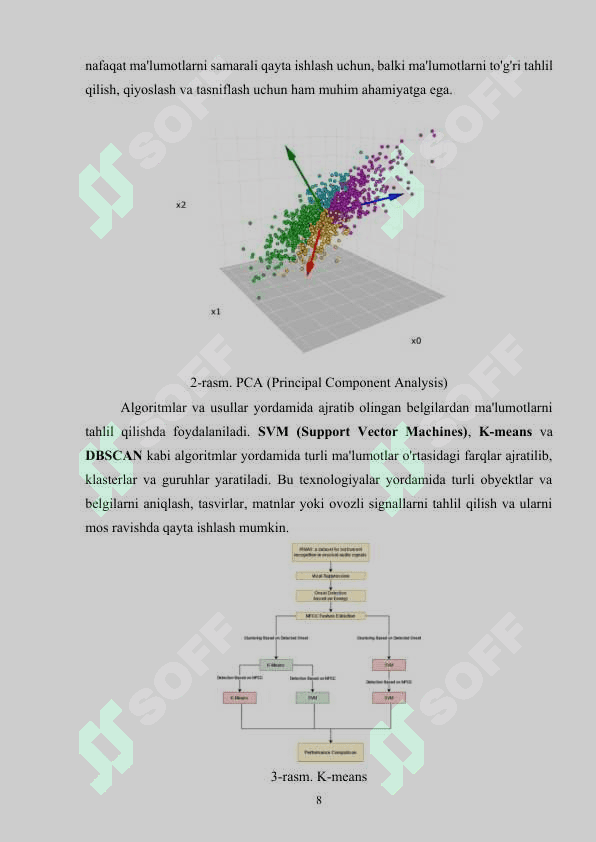 Sun’iy intellektda usullari yordamida ma’lumotlarning informatik belgilarini ajratib olish algoritmini ishlab chiqish 8