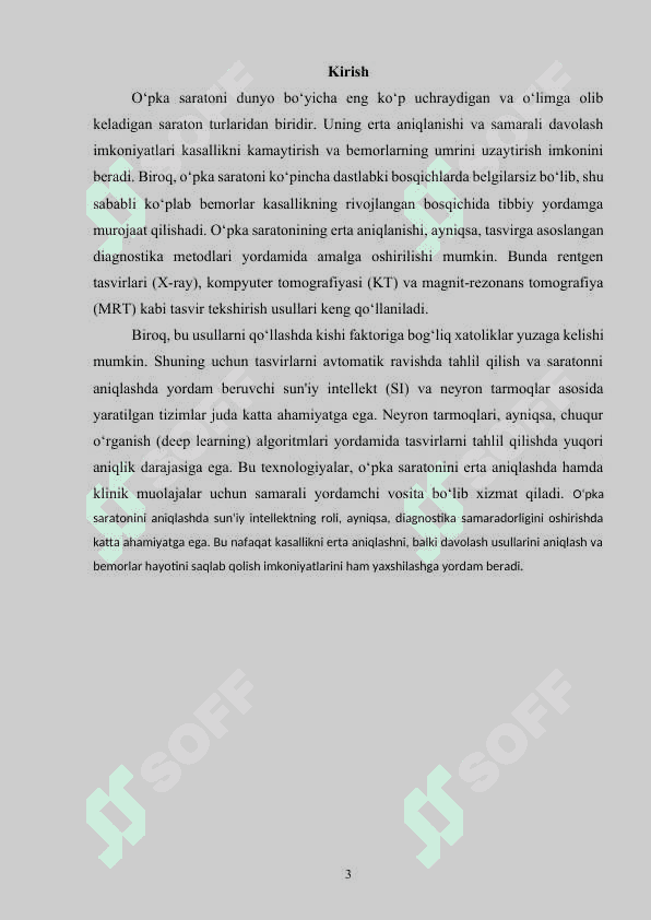 Neyron tarmoqlar asosida o‘pka saratoni kasalligini aniqlash dasturini ishlab chiqish 3