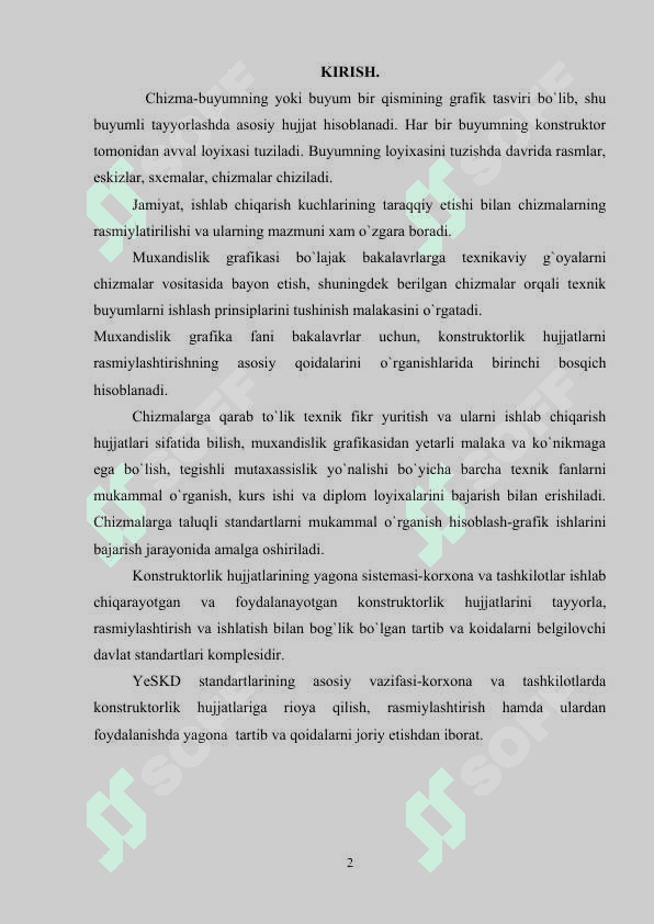 KONSTRUKTORLIK HUJJATLARI TURLARI 2