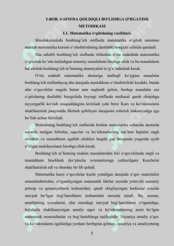 KO'PAYTIRISH VA BO'LISH METODIKASI 5