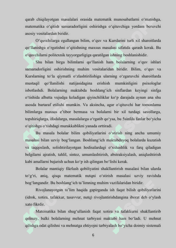 KO'PAYTIRISH VA BO'LISH METODIKASI 6