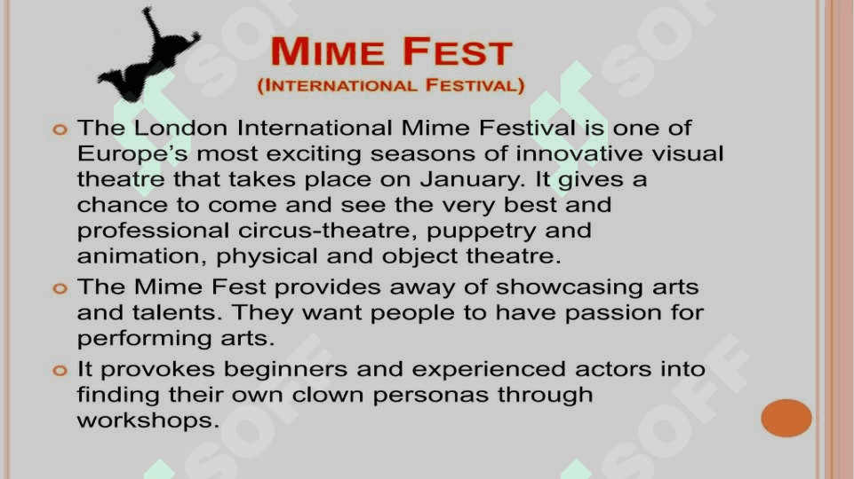 WRITING AN EXAMPLE OF A DISCRIPTION OF FESTIVAL, EVENTS 2
