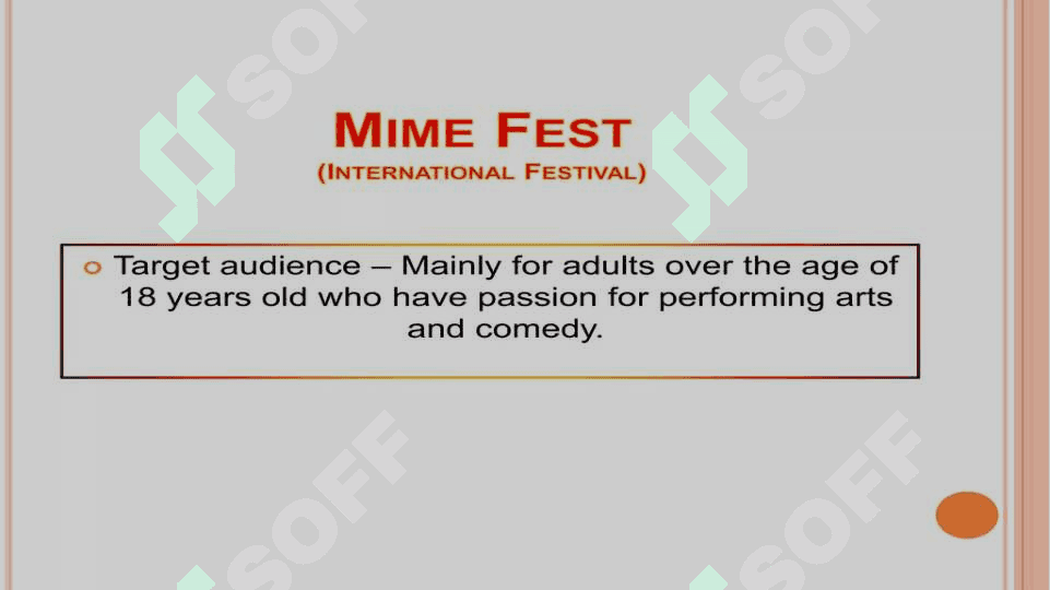 WRITING AN EXAMPLE OF A DISCRIPTION OF FESTIVAL, EVENTS 3