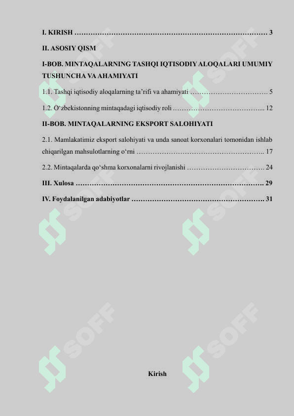 Mintaqalarning tashqi iqtisodiy aloqalari 2