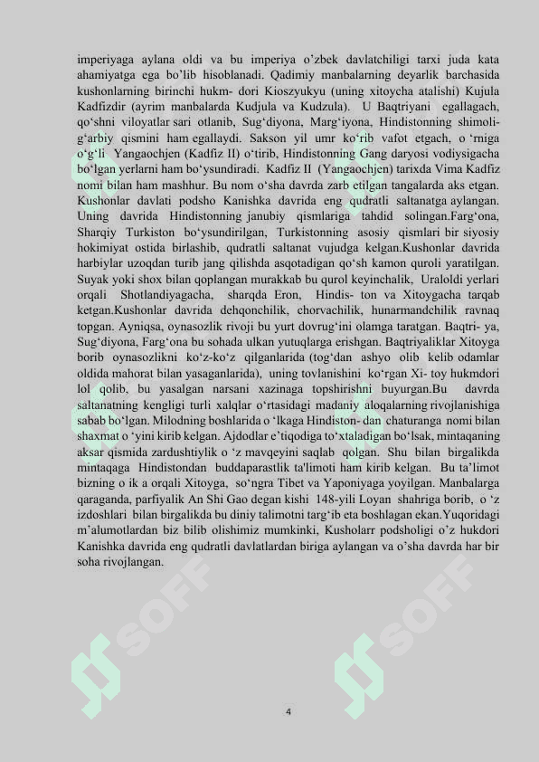 Kushonlar podsholigi davrida boshqaruv 4