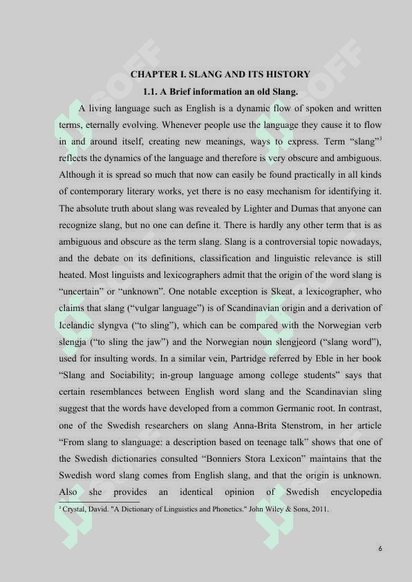 Idioms and Slangs in english 6