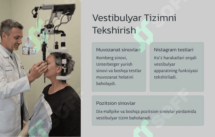 Eshitish va vestibulyar analizatorini tekshirish. 6