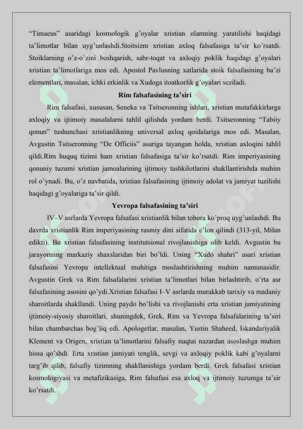 Ilk xristian falsafasi apologetika va patristika 25 5