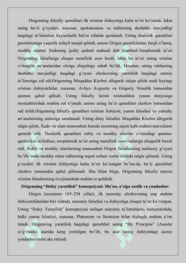 Origen haqida 25 6