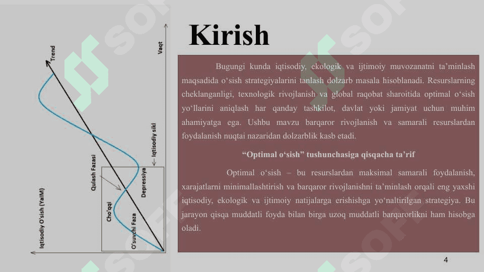 O’sishning optimal variantini tanlash 4