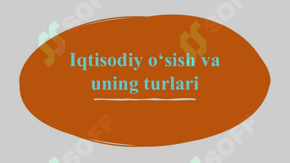 O’sishning optimal variantini tanlash 5