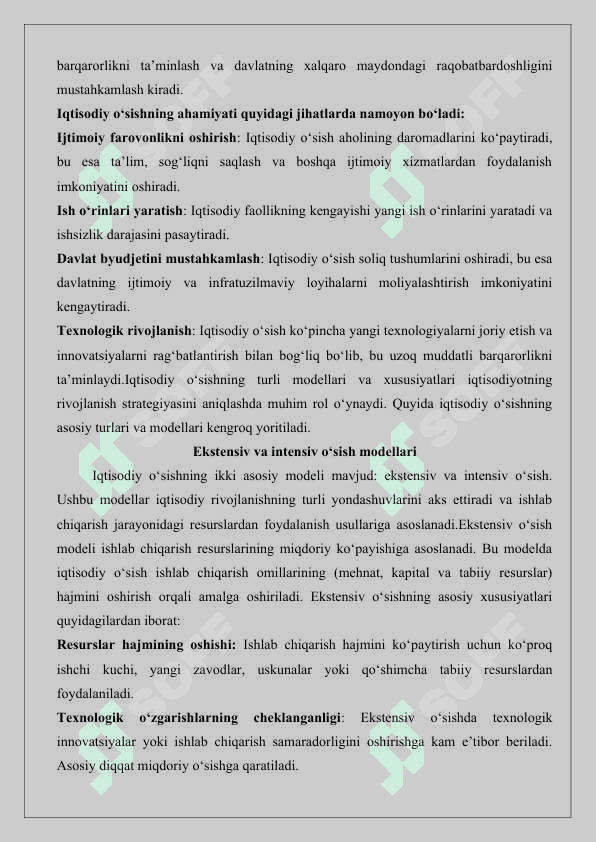 O’sishning optimal variantini tanlash 25 3