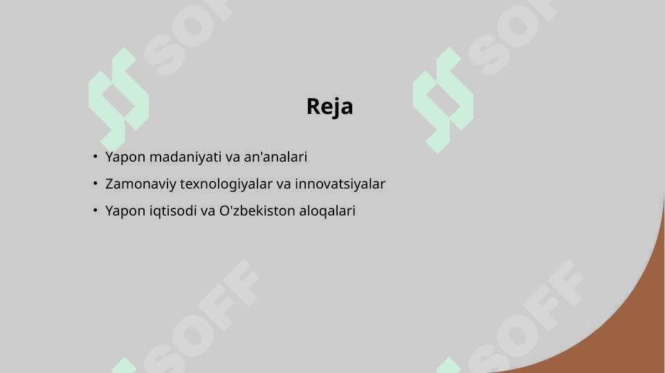 Zamonaviy Yapon sivilizatsiyasi 2