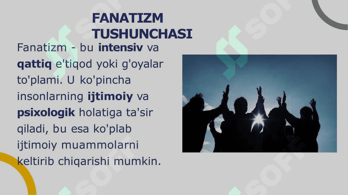 FANATIZIM VA MAZHAXIZIM 3