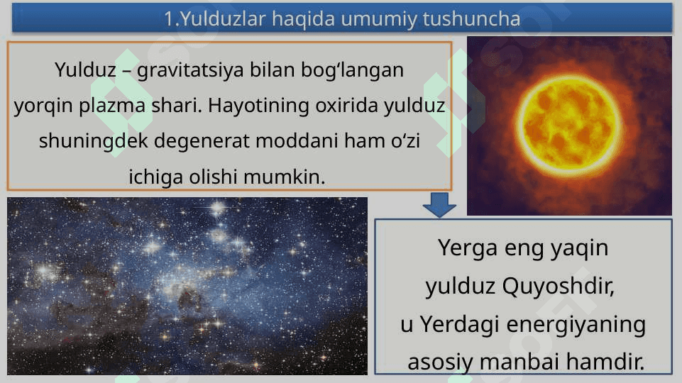 Nostatsionar yulduzlar 5