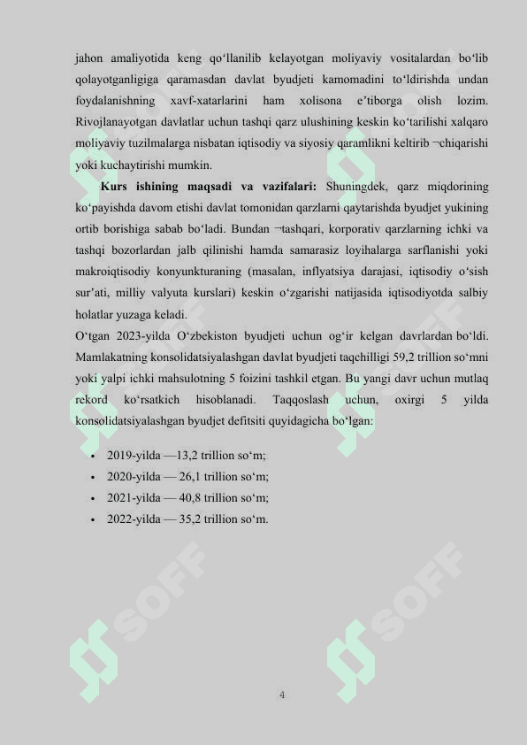 ICHKI VA TASHQI DAVLAT QARZINING OʻZARO BOGʻLIQLIGI 4