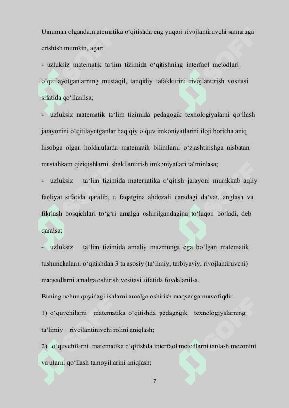matematika darslarida asosiy meqdorlarni interfaol usullar yordamida o'rgatish 7