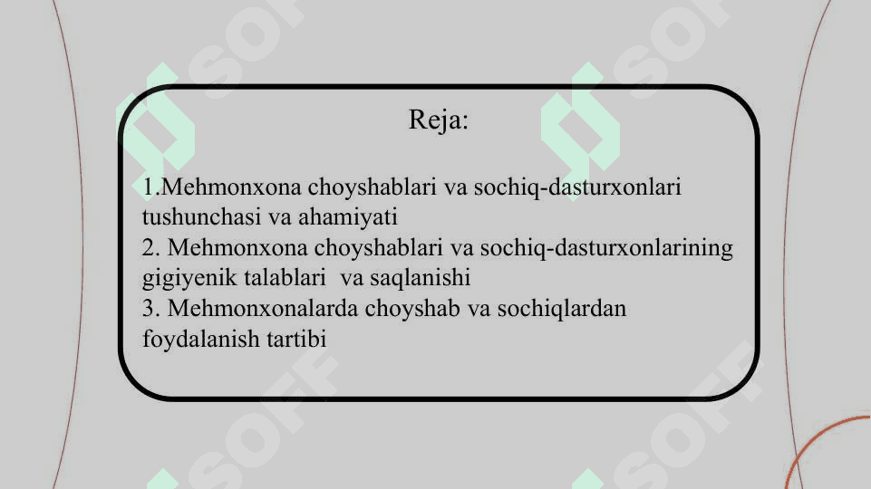 Mehmonxona choyshablari va sochiq-dasturxonlari 2