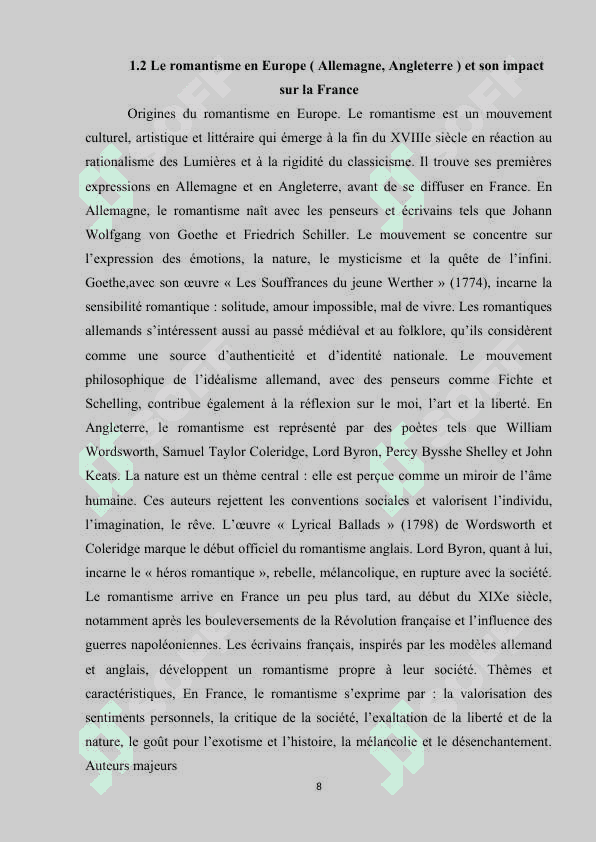 La littérature française.  Le romantisme 7