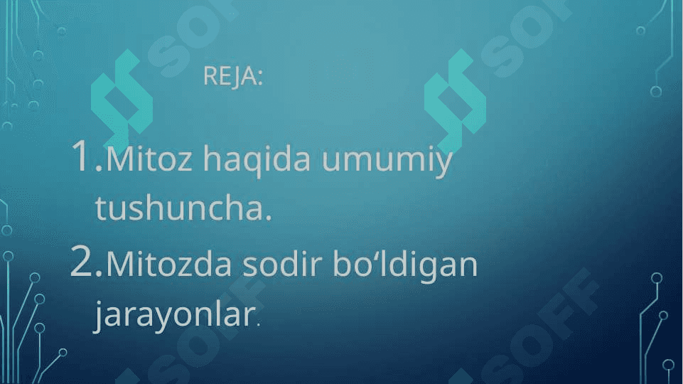 Mitoz haqida umumiy tushuncha 2