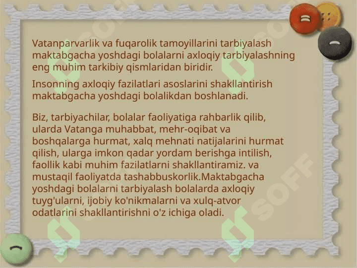 Maktabgacha yoshdagi bolalarni vatanparvarlik ruhida tarbiyalash 4