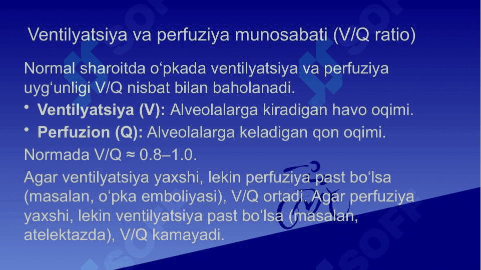 O’pka ventelatsiyasi . Insonda auskultatsiya 7