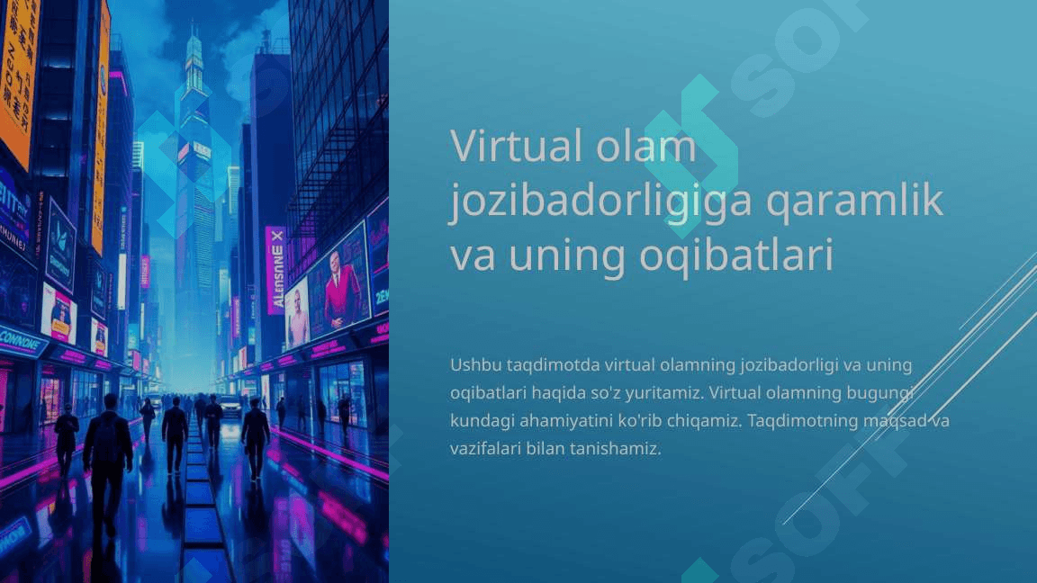 VIRTUAL OLAM JOZIBADORLIGIGA QARAMLIK VA UNING OQIBATLARI 3