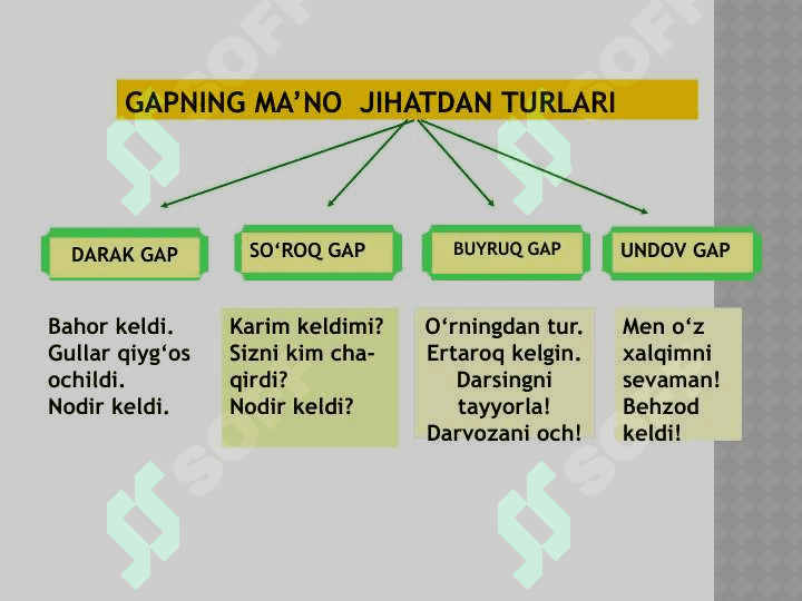 GAP  BO‘LAKLARI 5