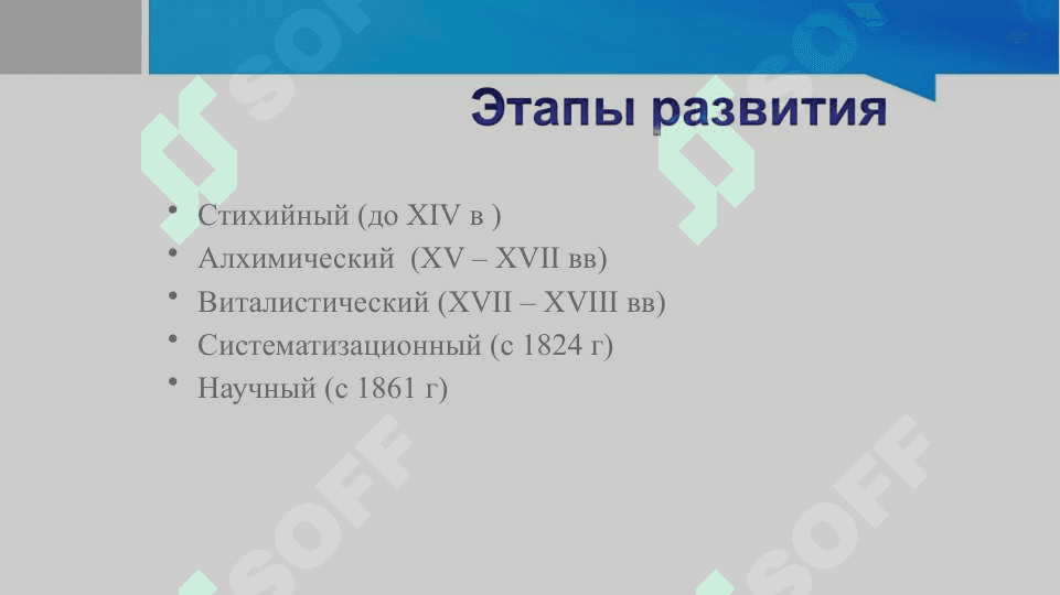 История развития органической химии 2