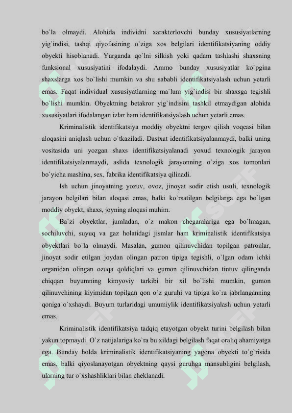 Kriminalistik identifikatsiya 6