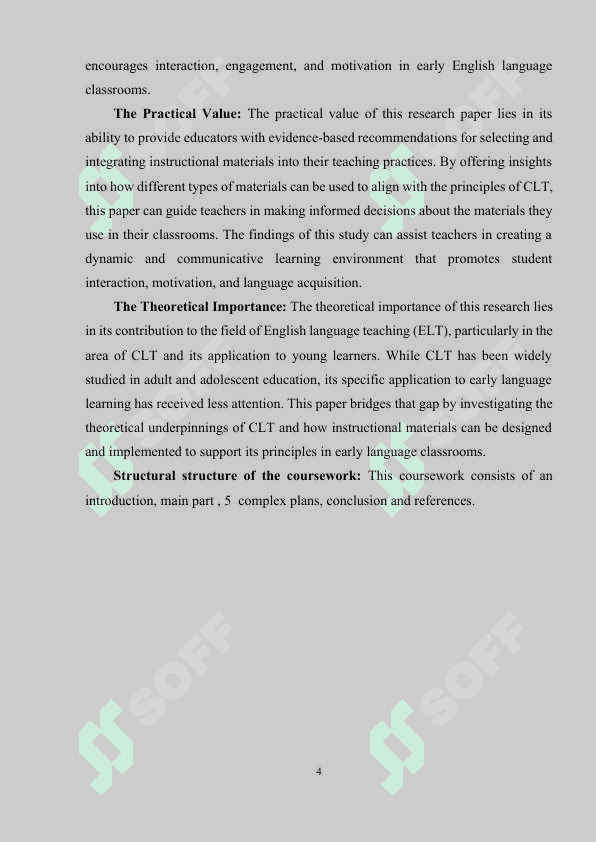 The role off Instructional Materials Communicative Language Teaching in English Language Teaching at an Early Age 4