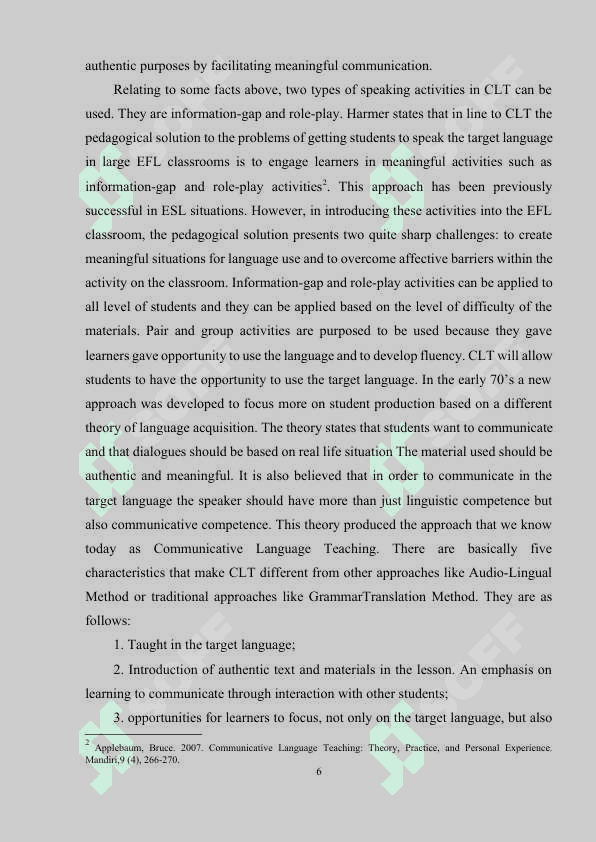 The role off Instructional Materials Communicative Language Teaching in English Language Teaching at an Early Age 6